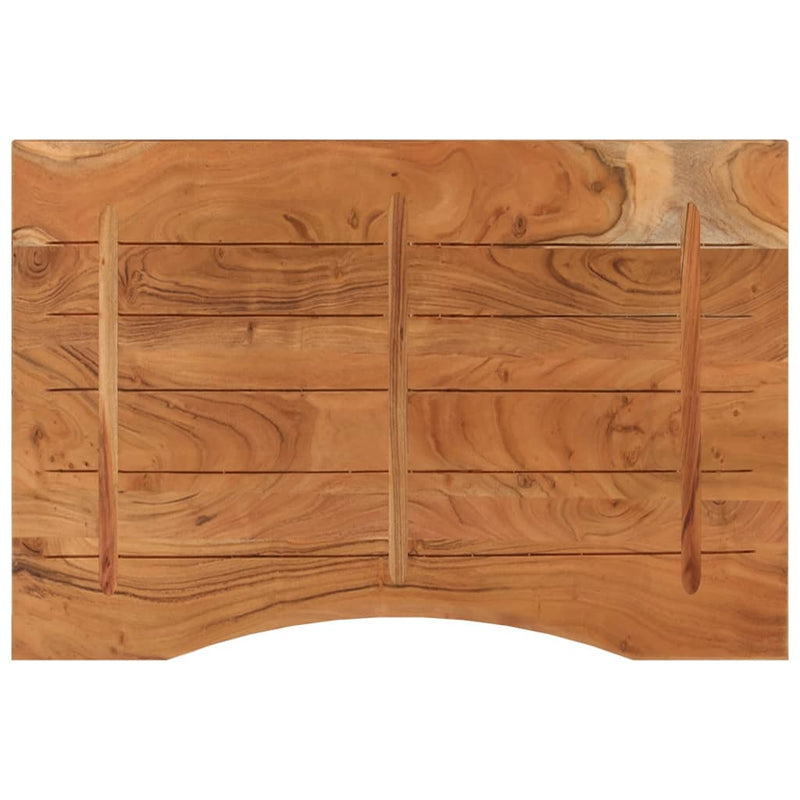 vidaXL tömör akácfa téglalap alakú asztallap 80 x 60 x 2,5 cm