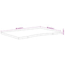 vidaXL tömör akácfa téglalap alakú asztallap 80 x 60 x 2,5 cm