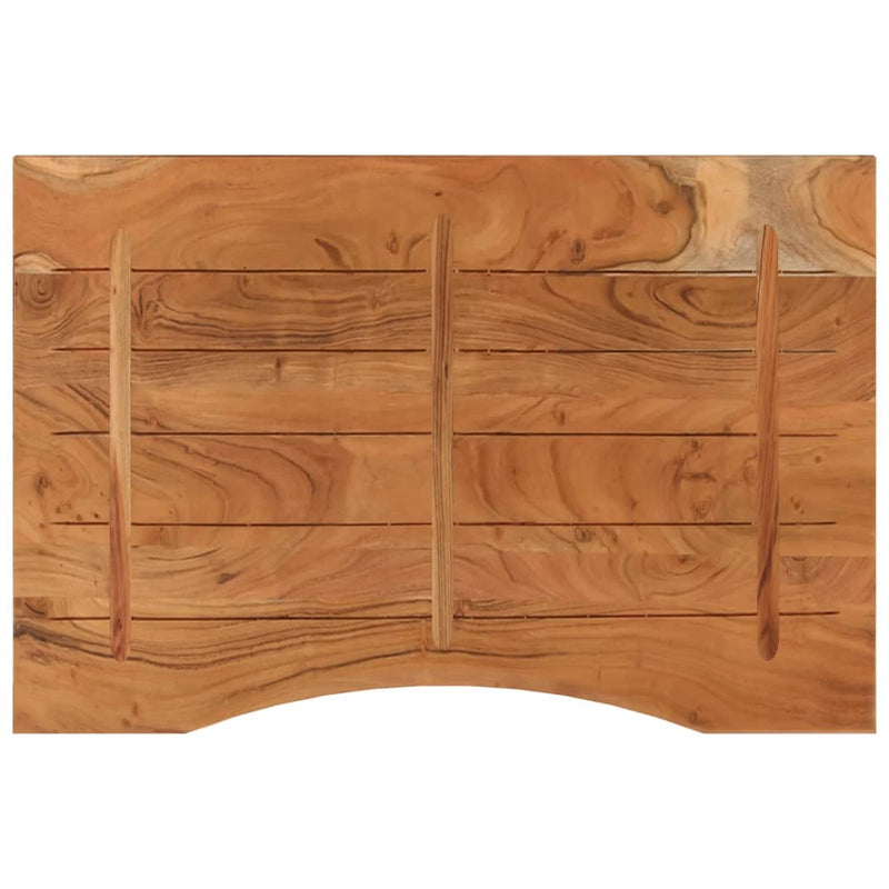 vidaXL tömör akácfa téglalap alakú asztallap 90 x 60 x 2,5 cm