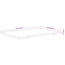 vidaXL tömör akácfa téglalap alakú asztallap 90 x 60 x 2,5 cm