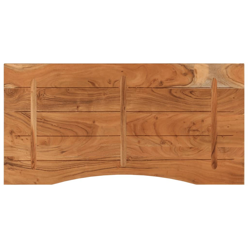 vidaXL tömör akácfa téglalap alakú asztallap 120 x 60 x 2,5 cm