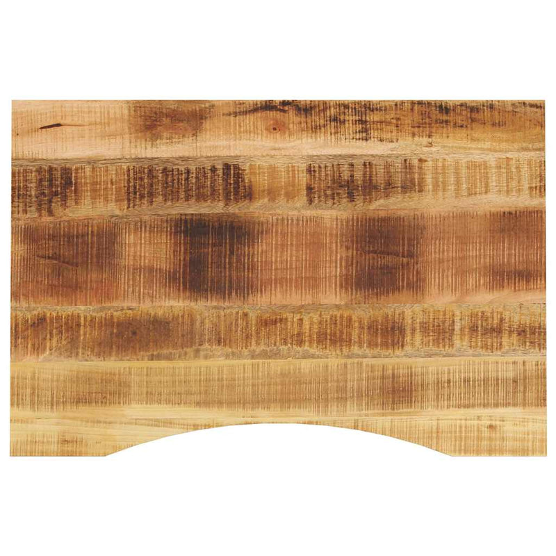 vidaXL tömör nyers mangófa íves asztallap 80 x 50 x 2,5 cm
