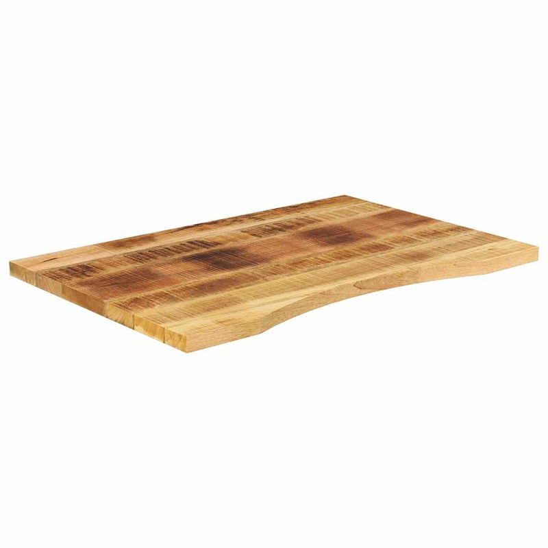 vidaXL tömör nyers mangófa íves asztallap 80 x 50 x 2,5 cm