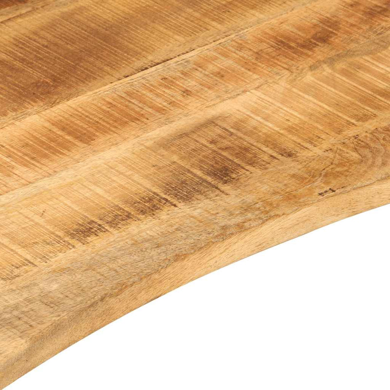 vidaXL tömör nyers mangófa íves asztallap 80 x 50 x 2,5 cm