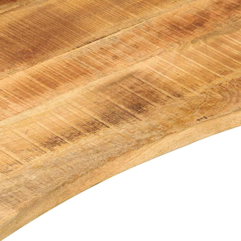vidaXL tömör nyers mangófa íves asztallap 90 x 50 x 2,5 cm