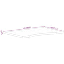 vidaXL tömör nyers mangófa íves asztallap 140 x 50 x 2,5 cm