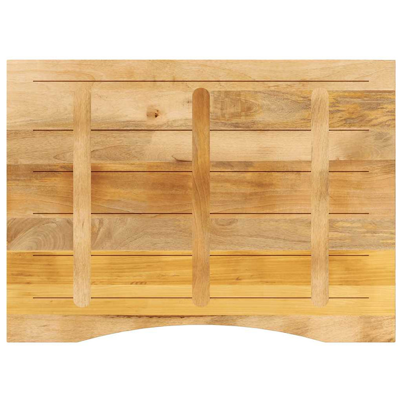vidaXL tömör nyers mangófa íves asztallap 100 x 80 x 2,5 cm