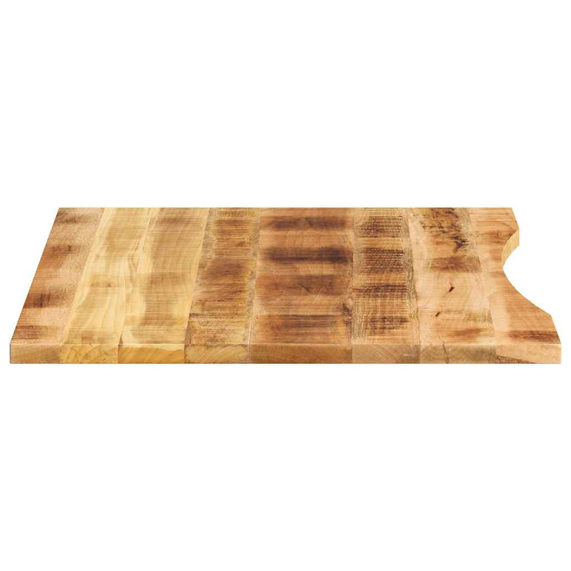 vidaXL tömör nyers mangófa íves asztallap 110 x 80 x 2,5 cm