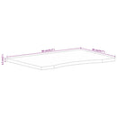 vidaXL tömör nyers mangófa íves asztallap 80 x 50 x 2,5 cm