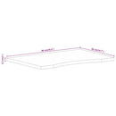 vidaXL tömör nyers mangófa íves asztallap 90 x 50 x 2,5 cm