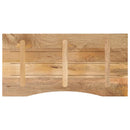 vidaXL tömör nyers mangófa íves asztallap 110 x 50 x 2,5 cm