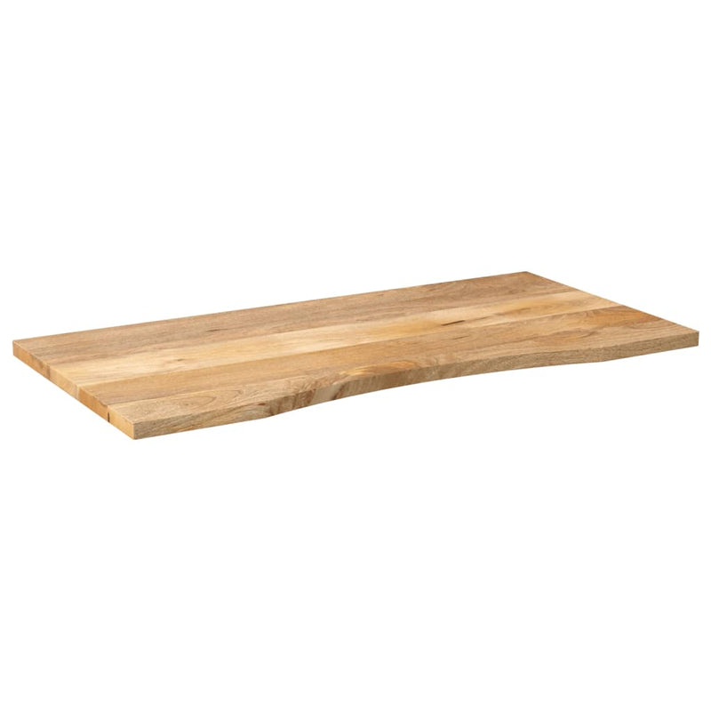 vidaXL tömör nyers mangófa íves asztallap 120 x 50 x 2,5 cm