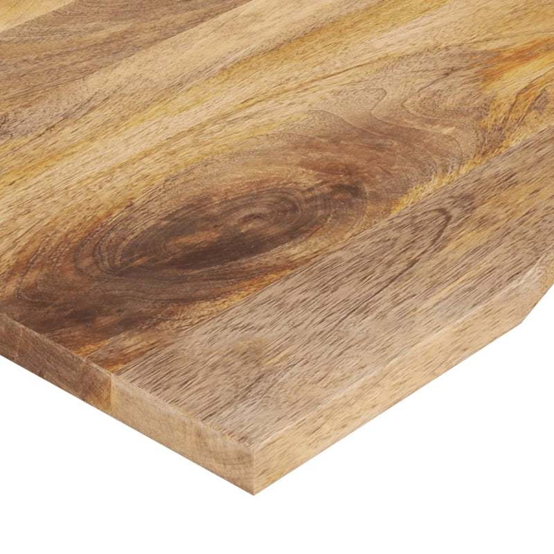 vidaXL tömör nyers mangófa íves asztallap 90 x 60 x 2,5 cm
