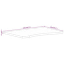 vidaXL tömör nyers mangófa íves asztallap 120 x 60 x 2,5 cm