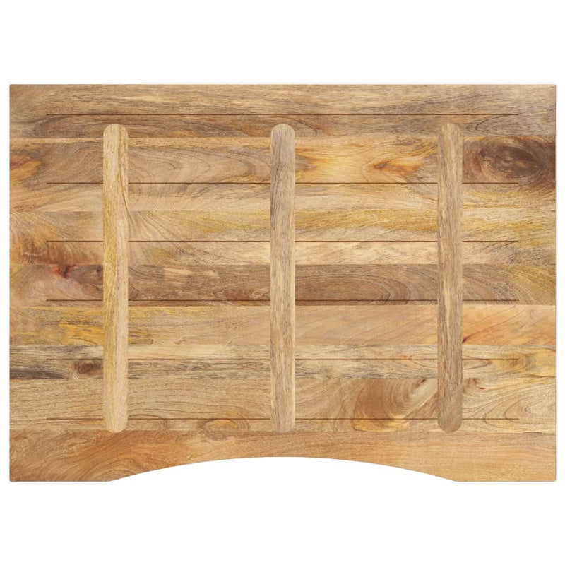 vidaXL tömör nyers mangófa íves asztallap 100 x 80 x 2,5 cm