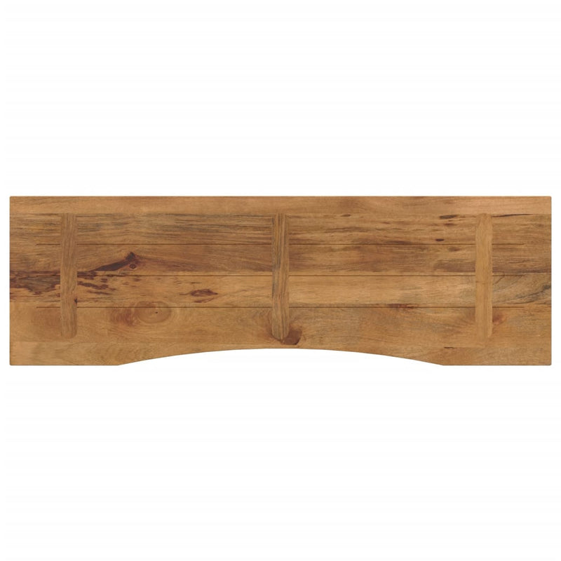 vidaXL tömör nyers mangófa íves asztallap 160 x 50 x 2,5 cm