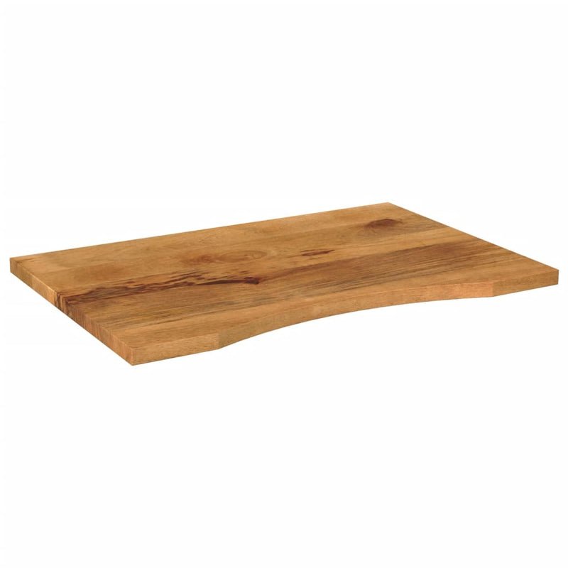 vidaXL tömör nyers mangófa íves asztallap 90 x 60 x 2,5 cm