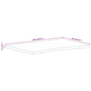 vidaXL tömör nyers mangófa íves asztallap 100 x 60 x 2,5 cm