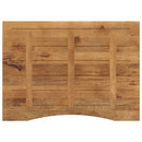 vidaXL tömör nyers mangófa íves asztallap 100 x 80 x 2,5 cm