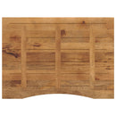 vidaXL tömör nyers mangófa íves asztallap 110 x 80 x 2,5 cm