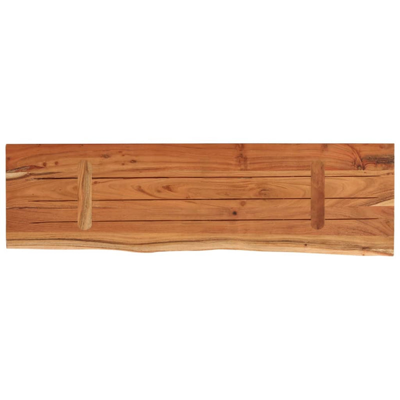 vidaXL tömör akácfa téglalap alakú fali polc 40 x 20 x 2,5 cm