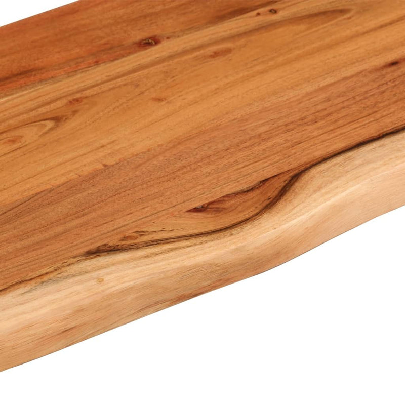 vidaXL tömör akácfa téglalap alakú fali polc 40 x 20 x 2,5 cm
