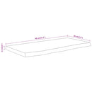 vidaXL tömör akácfa téglalap alakú fali polc 40 x 20 x 2,5 cm