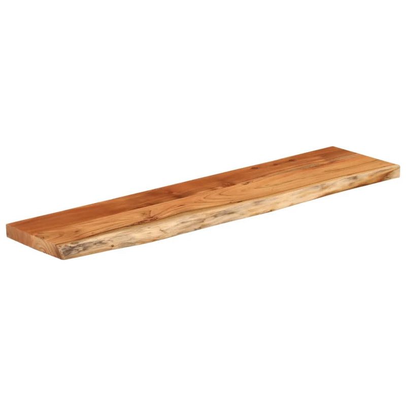 vidaXL tömör akácfa téglalap alakú fali polc 80 x 20 x 2,5 cm