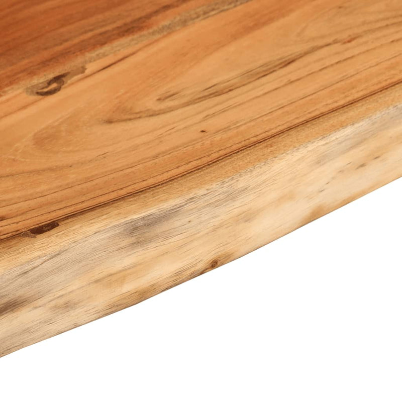 vidaXL tömör akácfa téglalap alakú fali polc 80 x 20 x 2,5 cm