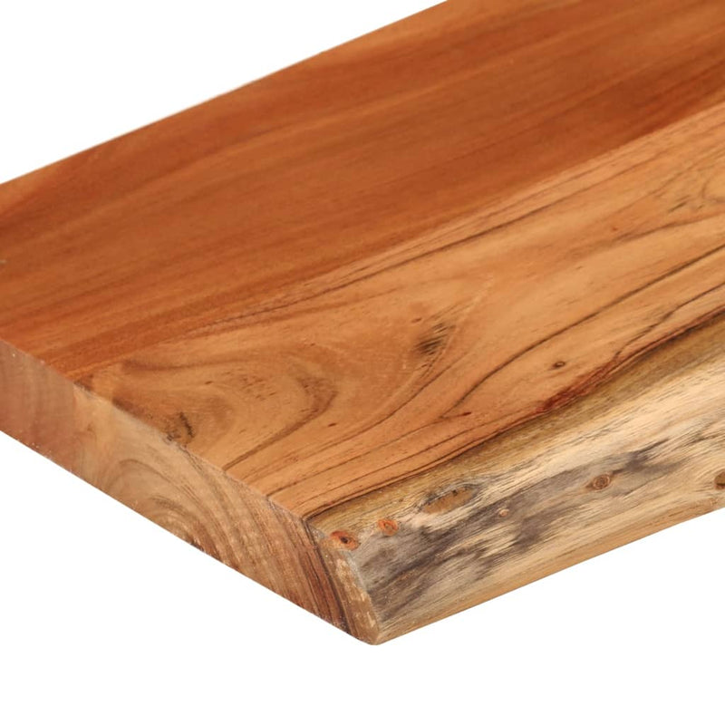 vidaXL tömör akácfa téglalap alakú fali polc 80 x 20 x 2,5 cm