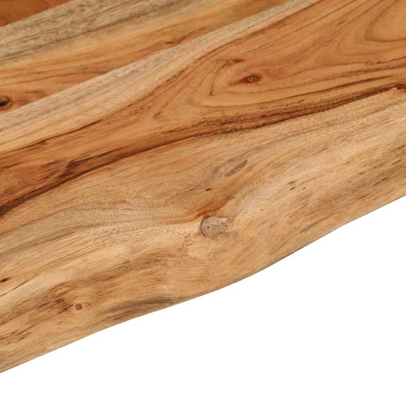 vidaXL tömör akácfa téglalap alakú fali polc 90 x 20 x 2,5 cm