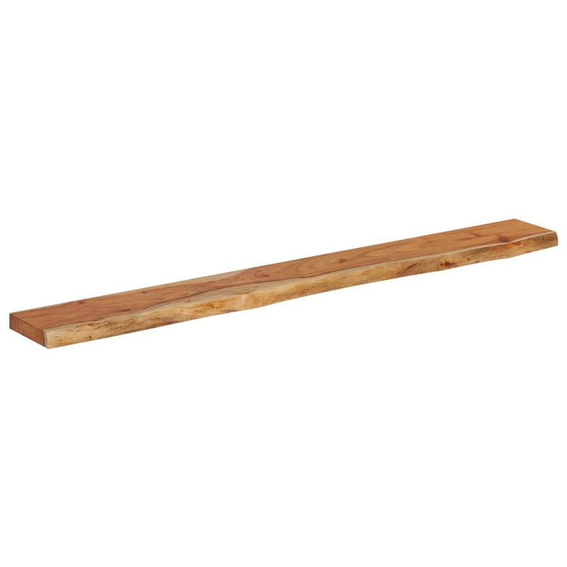 vidaXL tömör akácfa téglalap alakú fali polc 140 x 20 x 2,5 cm
