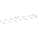 vidaXL tömör akácfa téglalap alakú fali polc 140 x 20 x 2,5 cm