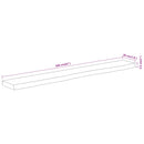 vidaXL tömör akácfa téglalap alakú fali polc 160 x 20 x 2,5 cm