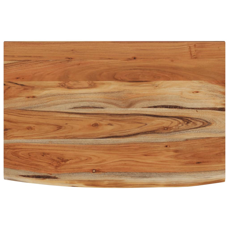 vidaXL tömör akácfa téglalap alakú fali polc 50 x 30 x 2,5 cm