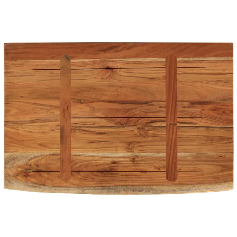 vidaXL tömör akácfa téglalap alakú fali polc 50 x 30 x 2,5 cm