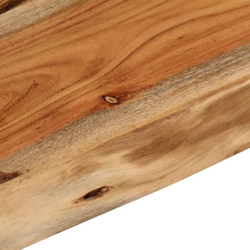 vidaXL tömör akácfa téglalap alakú fali polc 50 x 30 x 2,5 cm