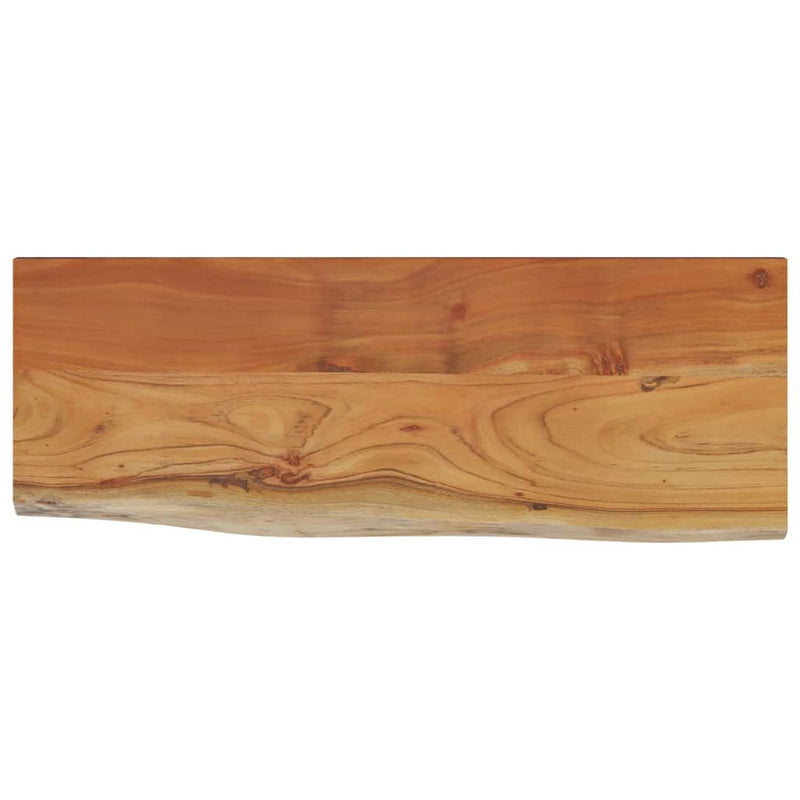 vidaXL tömör akácfa téglalap alakú fali polc 70 x 30 x 2,5 cm