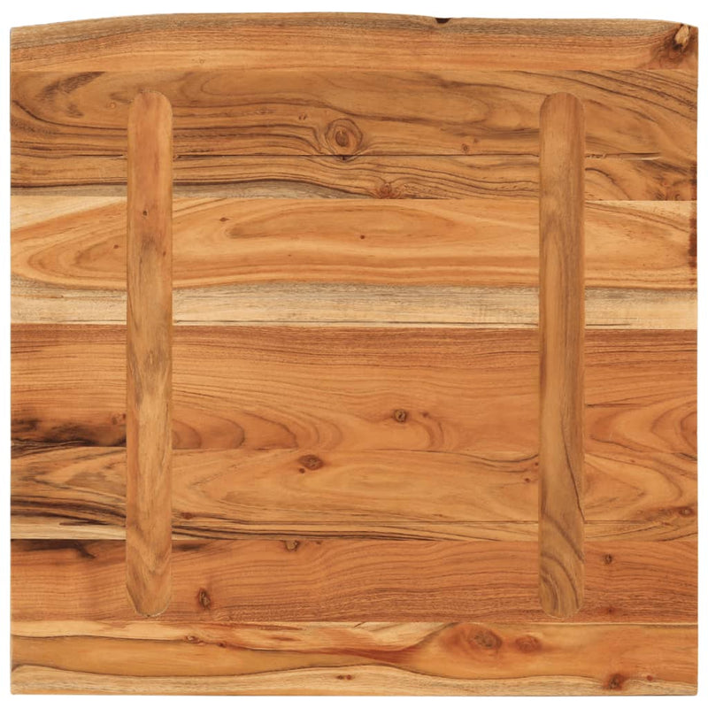 vidaXL tömör akácfa négyzet alakú fali polc 40 x 40 x 2,5 cm