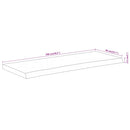 vidaXL tömör akácfa téglalap alakú asztallap 100 x 40 x 2,5 cm