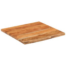 vidaXL tömör akácfa négyzet alakú fürdőszobai pult 60 x 60 x 2,5 cm