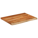 vidaXL tömör akácfa téglalap alakú fürdőszobai pult 80 x 60 x 2,5 cm