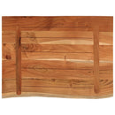 vidaXL tömör akácfa téglalap alakú fürdőszobai pult 80 x 60 x 2,5 cm