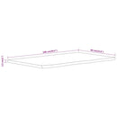 vidaXL tömör akácfa téglalap alakú fürdőszobai pult 100 x 60 x 2,5 cm