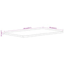 vidaXL tömör akácfa téglalap alakú fürdőszobai pult 110 x 60 x 2,5 cm