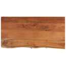 vidaXL tömör akácfa téglalap alakú fürdőszobai pult 120 x 60 x 2,5 cm