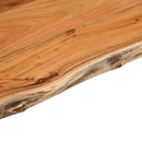 vidaXL tömör akácfa téglalap alakú fürdőszobai pult 120 x 60 x 2,5 cm