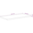 vidaXL tömör akácfa téglalap alakú fürdőszobai pult 120 x 60 x 2,5 cm