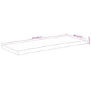 vidaXL tömör akácfa téglalap alakú fürdőszobai pult 140 x 60 x 2,5 cm