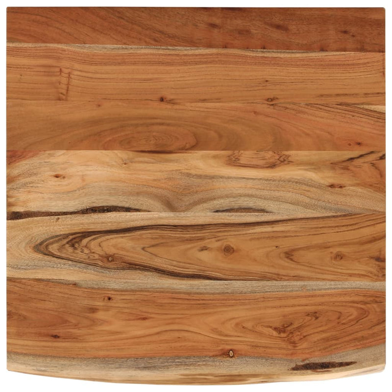 vidaXL tömör akácfa téglalap alakú asztallap 80 x 80 x 2,5 cm
